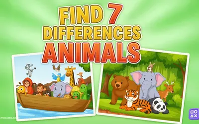 Find Seven Differences: Animals