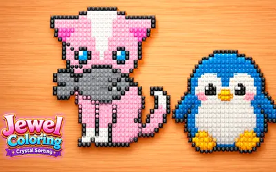 Jewel Coloring: Crystal Sorting