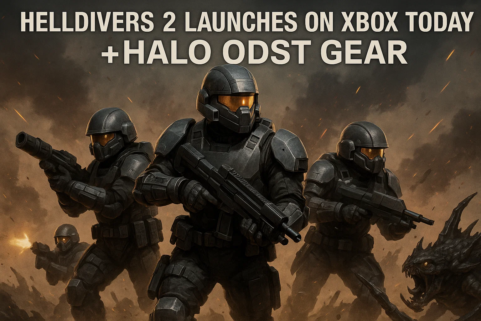 Helldivers 2 launches on Xbox today with Halo ODST gear
