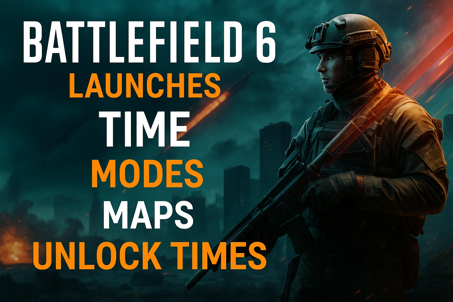 Battlefield 6 launches time, modes, maps, unlock times