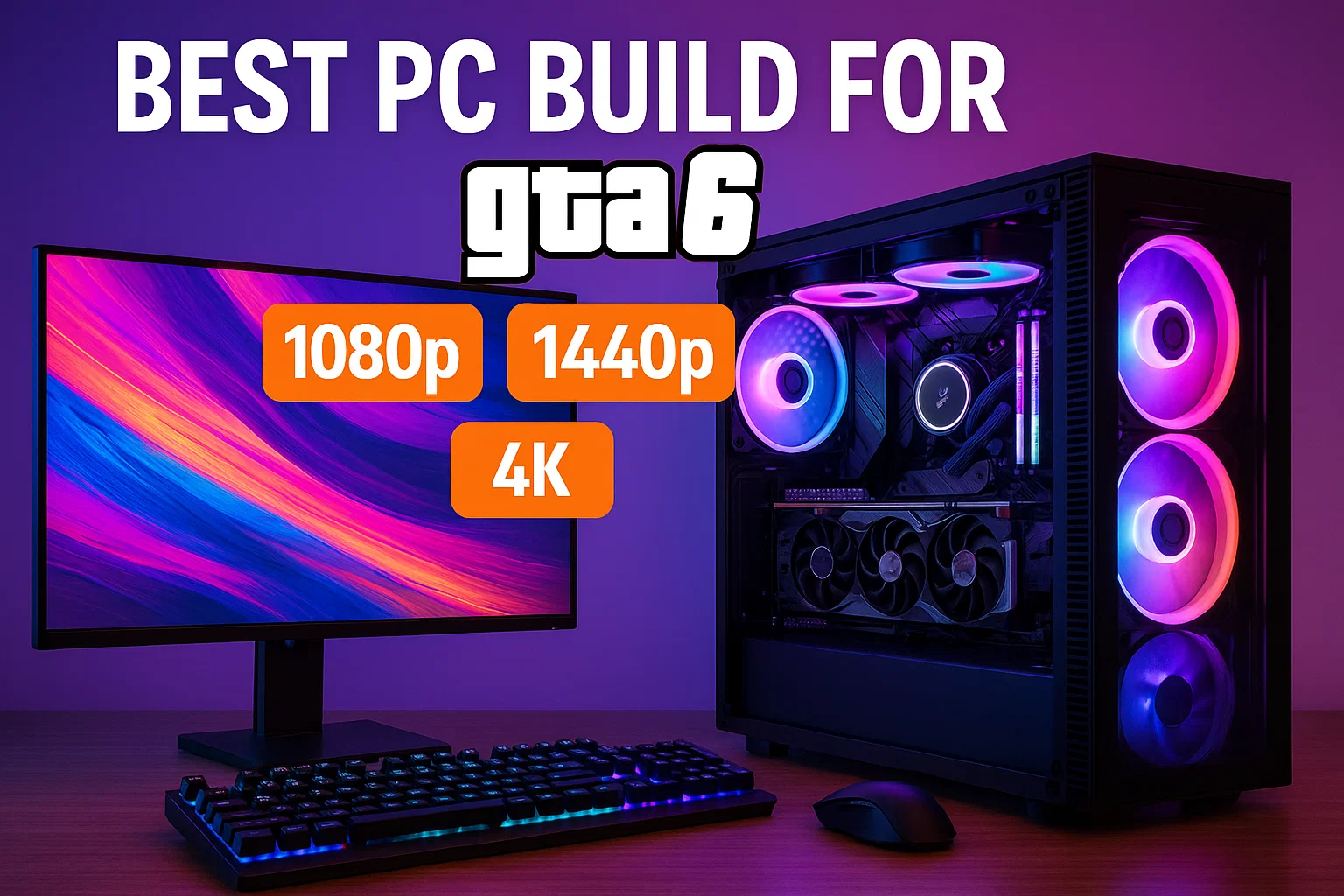 Best PC build for GTA 6 : 1080p / 1440p / 4K configs