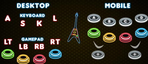 Neon Guitar Game 1 2001 6
