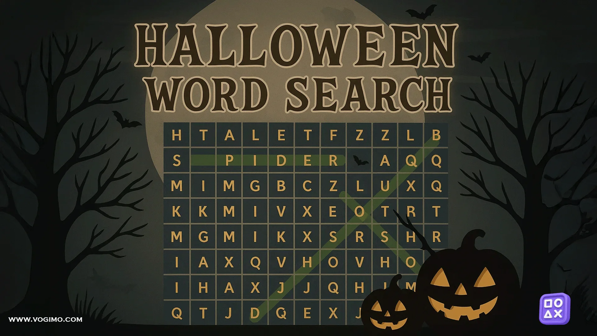 Halloween Word Search - Play Online Game For Free!