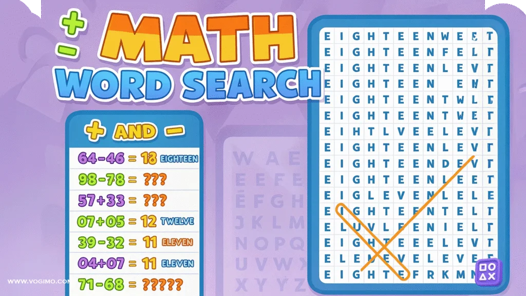 Math Word Search - Play Online Game For Free!